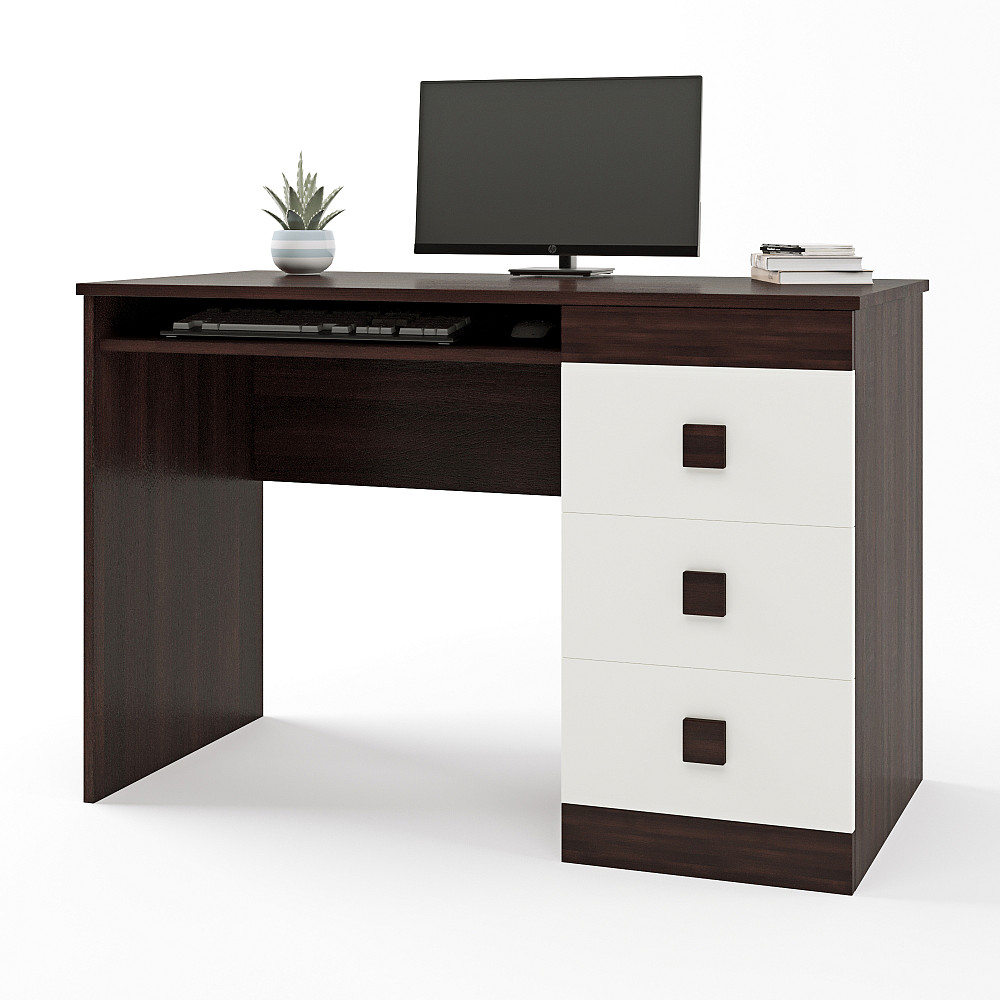 Стол письменный Эверест Соната венге темный + белый (DTM-2176) Львов - изображение 1