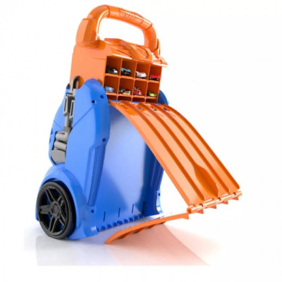 Автотрек Hot Wheels Портативный трек-контейнер с 4 равнобедренными дорожками (HWCC14) Винница - изображение 3