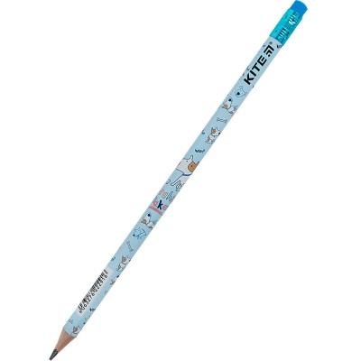 Олівець графітний Kite Dog круглий, з гумкою, НВ (K24-056-1) Вінниця - фото 1