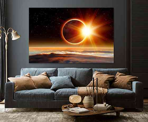 Картина холст в гостиную / спальню Сонячне затемнення     MLP_215 70x140 см Киев