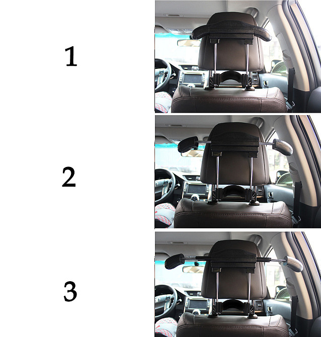 Вешалка для автомобиля раздвижная на 3 позиции!!!, автомобильная вешалка ЧЕРНАЯ Кременчуг - изображение 1