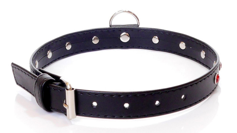 Ошейник из искуственной кожи с кристаллами Fetish Boss Series - Collar Red Crystal, BS3300121 Sex Aura Киев - изображение 2