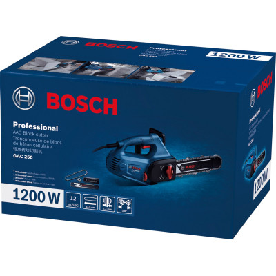 Цепная пила Bosch Professional для газобетонных блоков GAC 250, 1200 Вт, 330 мм, 3/8 (0.601.2B6.020) Винница - изображение 5