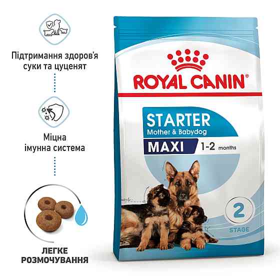 Корм для новорожденных щенков больших пород собак ROYAL CANIN MAXI STARTER 4 кг Киев