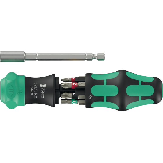 Викрутка Wera з тріскачкою та магнітним тримачем 1/4" магазин для біт в ручці PH/PZ/SL/Torх/25мм, 6од., 05051519001 Одеса