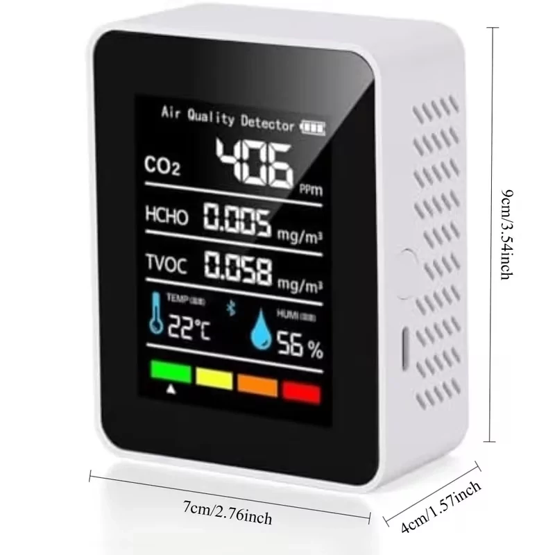 Детектор якості повітря MT05 Monitor CO2 (Білий) Вінниця - фото 8
