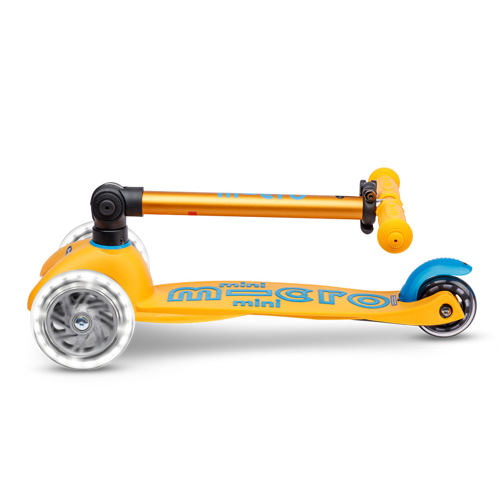 Самокат MICRO складаний серії Mini Deluxe Foldable LED – Абрикосовий Днепр - изображение 6