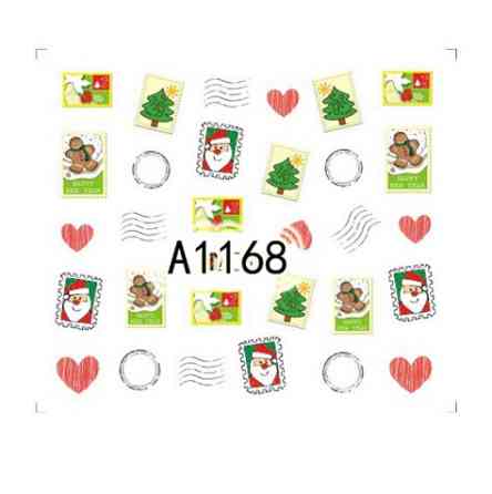 Новорічні наклейки на нігті Київ