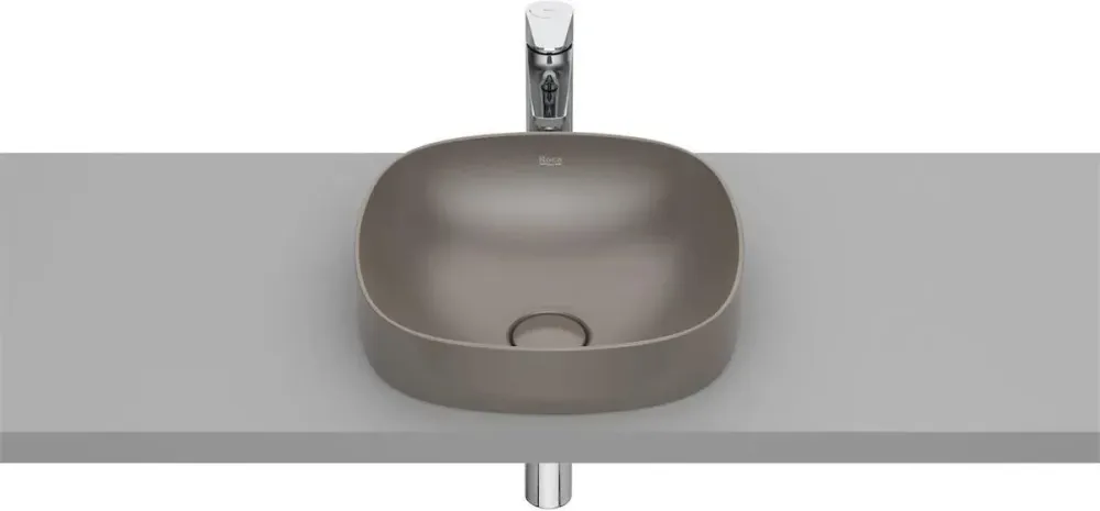 Раковина  Roca Inspira 37X37Cm Soft Fineceramic Cafe (A32750R660) Киев - изображение 1