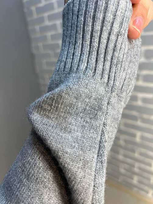 Сукня жіноча LES ETOILES CLAIRES 8178 светр оверсайз комір хомут one size, сірий, one size Київ - фото 2