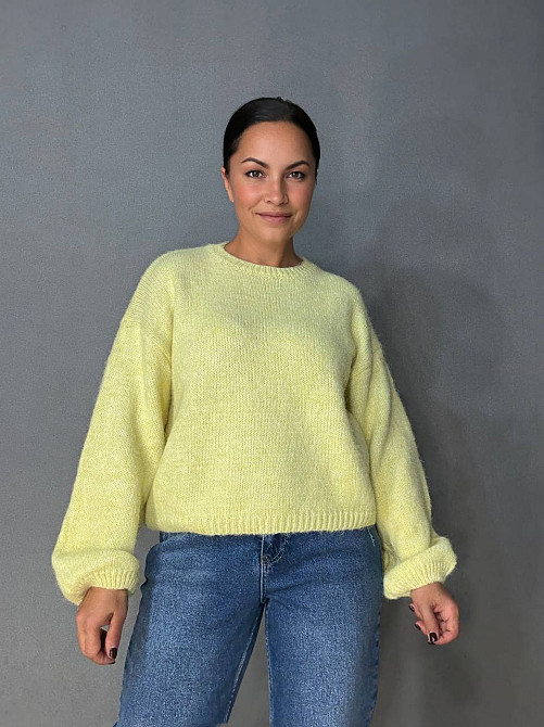 Свитер женский Fancy Matinee 6119 оверсайз меланж, желтый, one size Киев - изображение 11