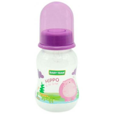 Бутылочка для кормления Baby Team с силиконовой соской, 125 мл (1111_фиолетовый) Винница - изображение 1