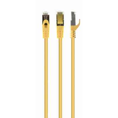 Патч-корд 10м S/FTP Cat 6A CU LSZH yellow Cablexpert (PP6A-LSZHCU-Y-10M) Вінниця