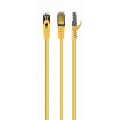 Патч-корд 10м S/FTP Cat 6A CU LSZH yellow Cablexpert (PP6A-LSZHCU-Y-10M) Вінниця - фото 1