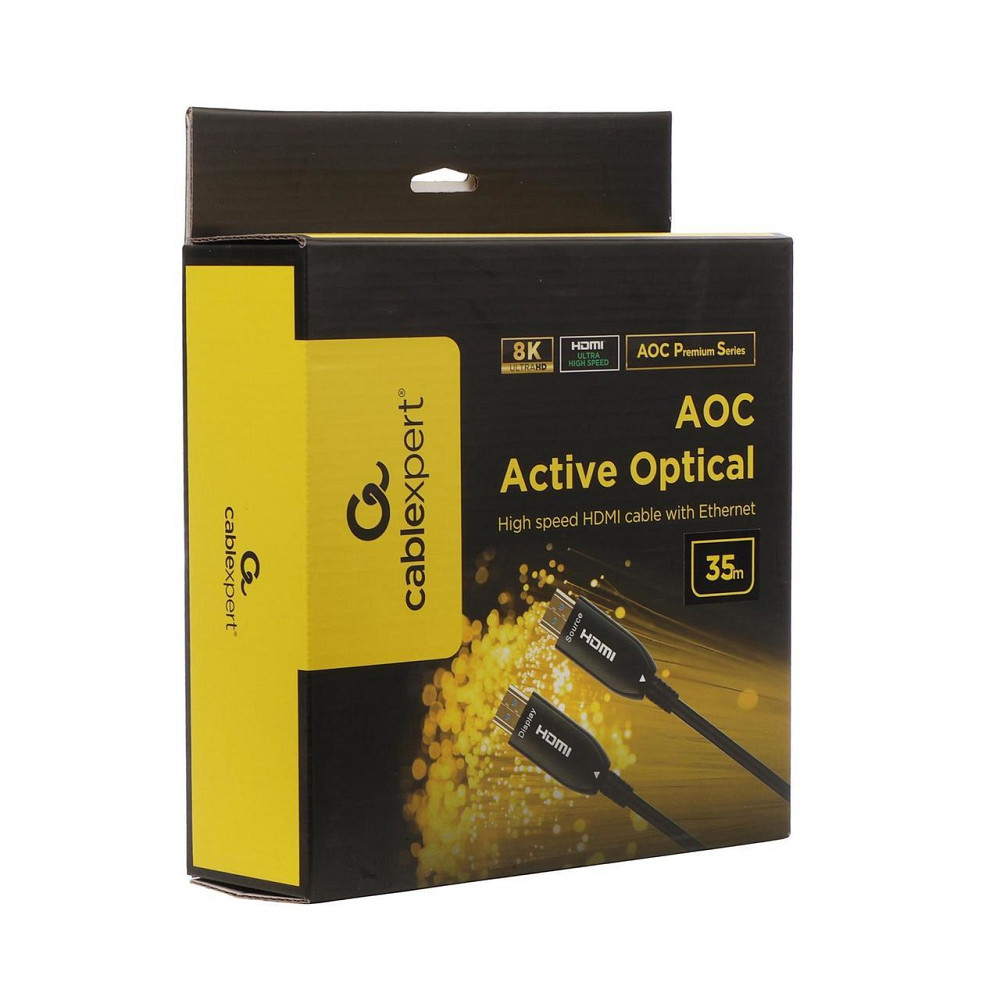Кабель Cablexpert HDMI - HDMI V 2.1 (M/M), 35 м, Black (CCBP-HDMI8K-AOC-35M-EU) ( 23014 ) Харьков - изображение 2