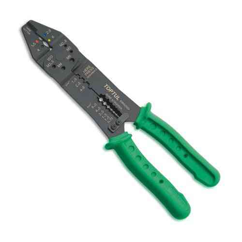 Кримпер для обтиску та зняття ізоляції TOPTUL DIBB2009 Одеса