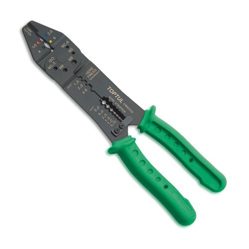 Кримпер для обтиску та зняття ізоляції TOPTUL DIBB2009 Одеса - фото 1