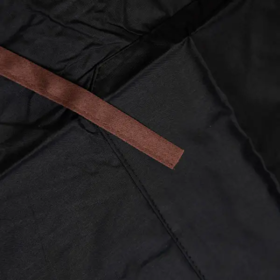 Фартух кухонний з поліестеру 68*75 см водонепроникний чорний 529-1B Коломия