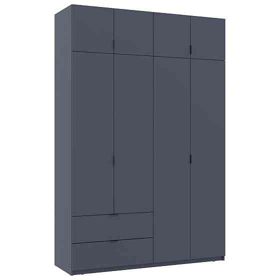 Шафа розпашна с антресолью Doros Лукас 160х50х240 см Графіт (DRS-011194) Львів