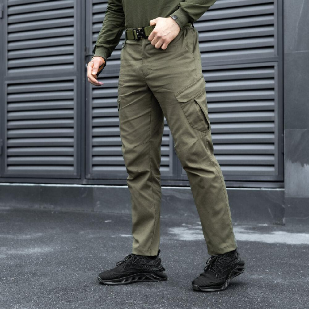 Мужские тактические брюки зсу летние Pobedov Tactical V2, военные штаны карго с карманами армейские хаки Одесса - изображение 1