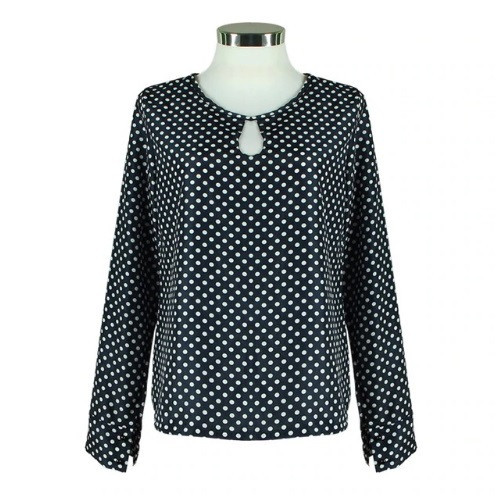 Жіноча блузка в горох чорно-білий Київ - фото 4