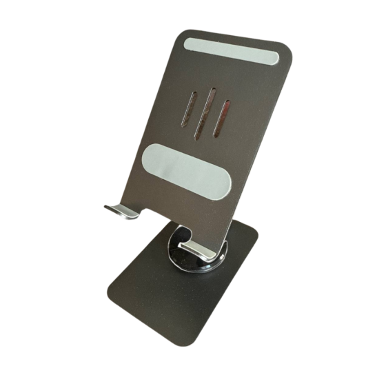 Подставка настольная для телефона,смартфона или планшета металлическая до 7 дюймов,складная, черная Каменец-Подольский