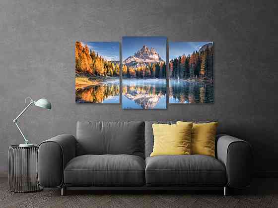 Модульная картина в гостиную / спальню Озеро    Art-700_3 100x150 см Киев