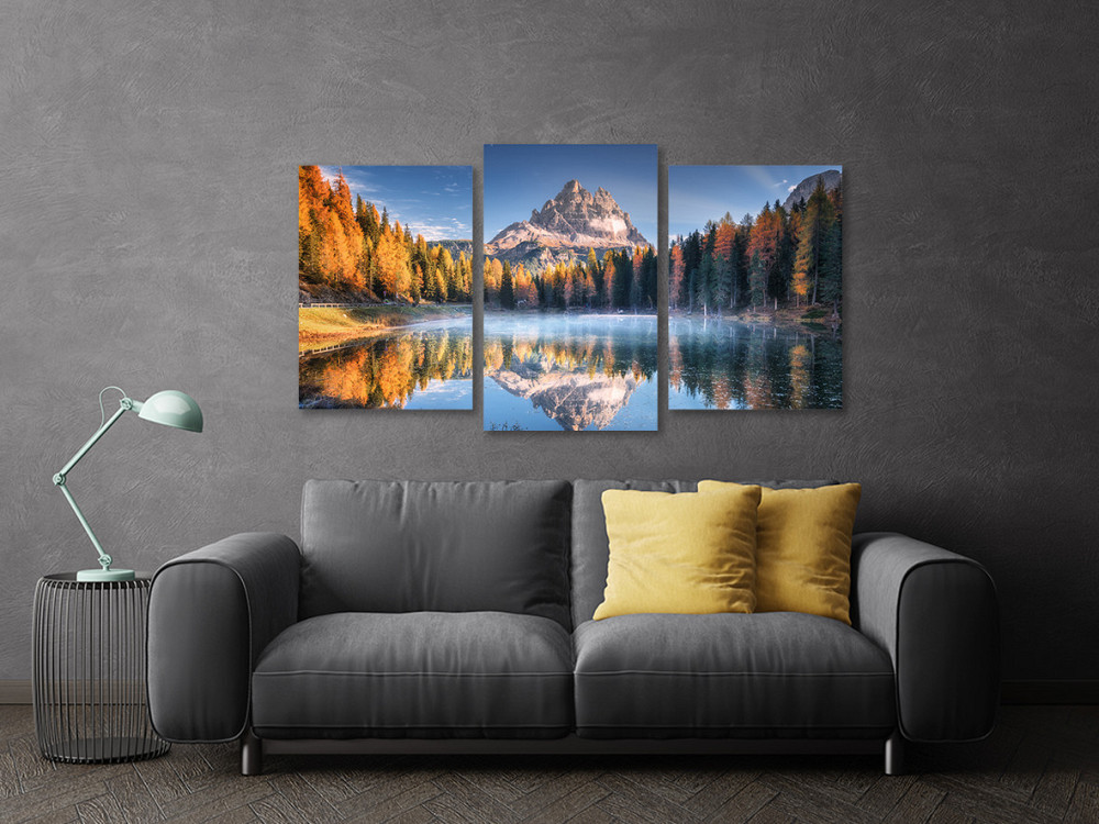 Модульная картина в гостиную / спальню Озеро    Art-700_3 100x150 см Киев - изображение 3