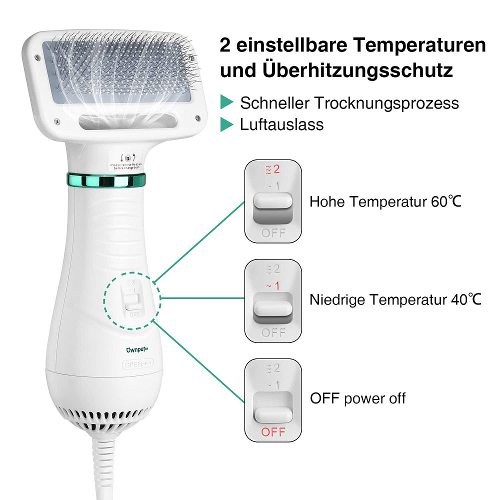Фен-щітка 2в1 для собак Ownpets Луцк - изображение 2