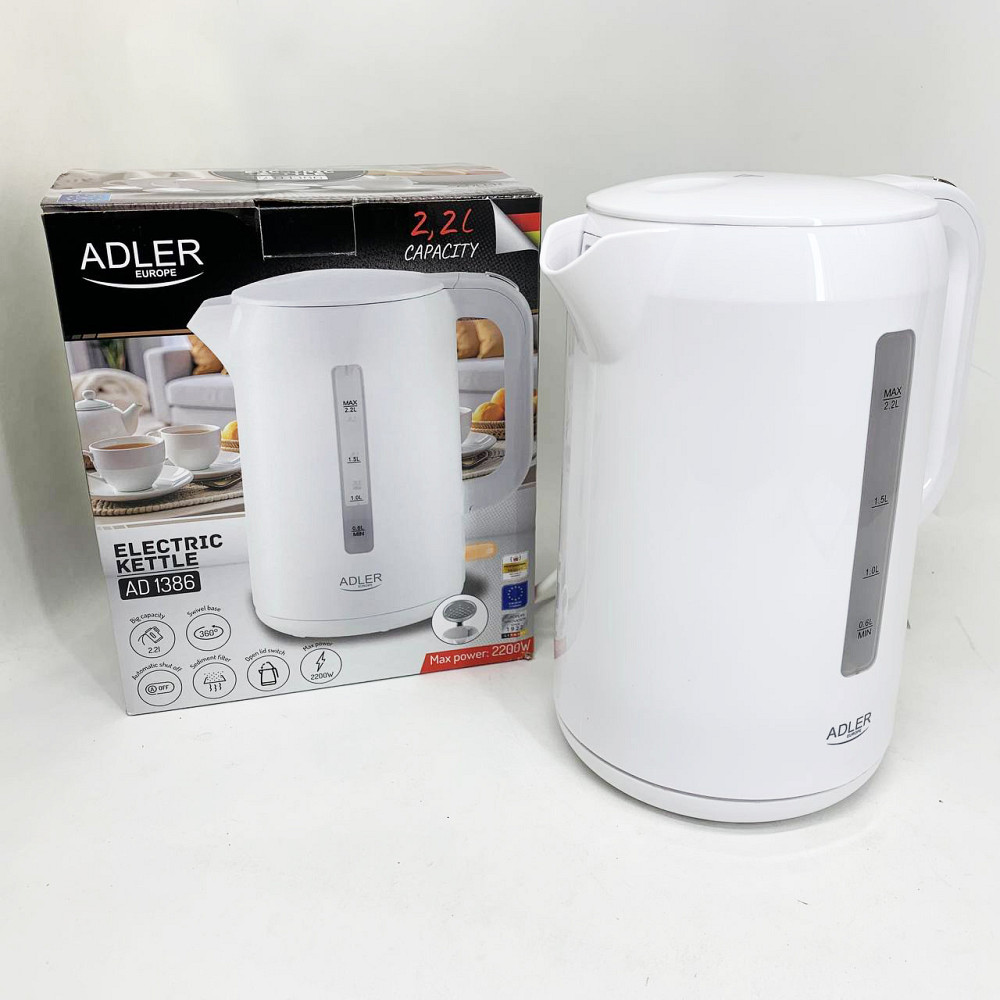 Домашний чайник качественный Adler AD 1386 2.2л 2200Вт, Мощный чайник для кипячения NC-80 Львов - изображение 18