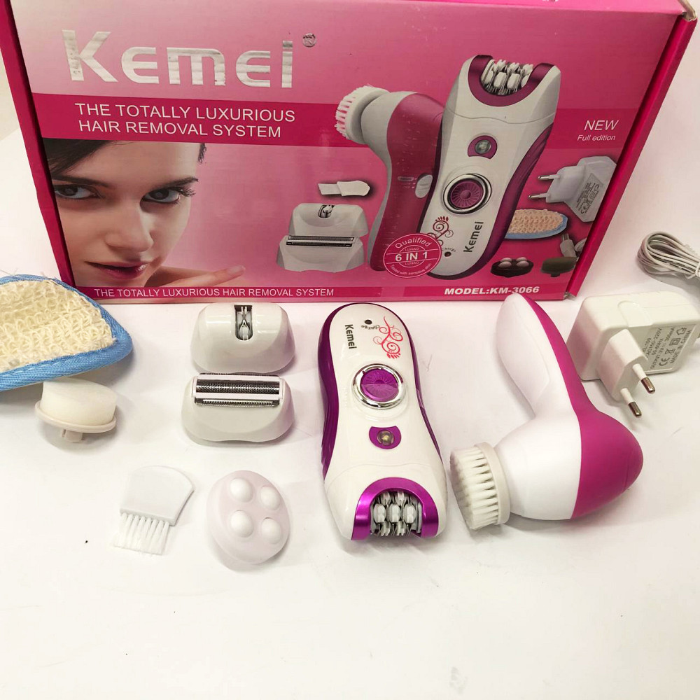 Бездротовий епілятор для зони бікіні Kemei KM-3066, Тример для депіляції Депілятор ніг і бікіні PK-83 Львів - фото 2