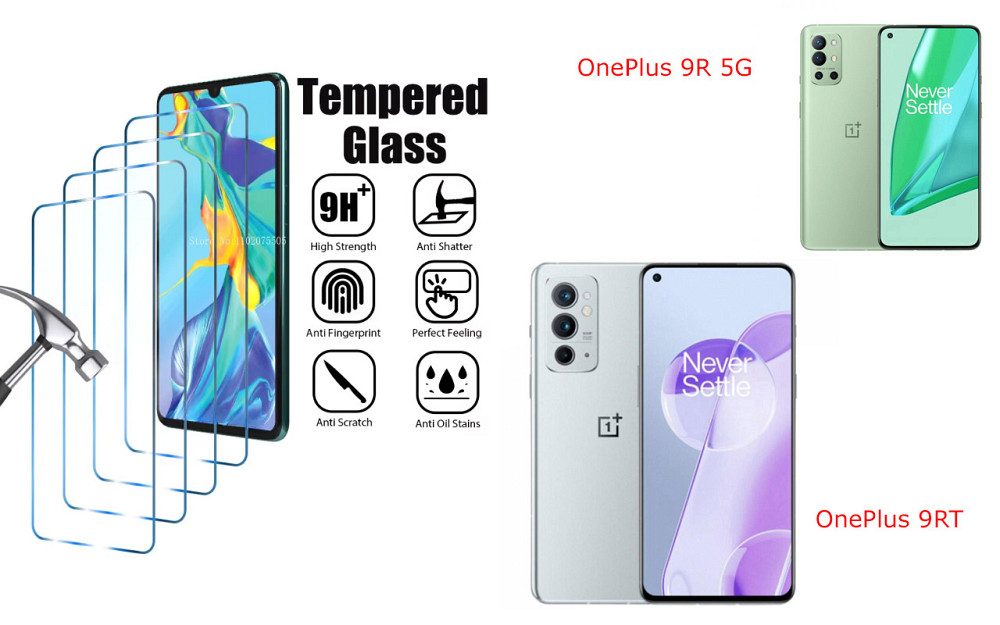 Захисне скло ArmorGlass для OnePlus 9R 5G, OnePlus 9RT – стійке до подряпин та ударів Київ - фото 1