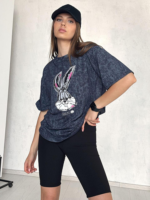 Жіночий костюм з велосипедками рубчик Bunny Київ - фото 5