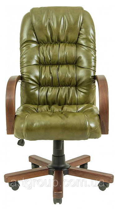 Офисное Кресло Руководителя Richman Richard Madras Olive Wood Venge М2 AnyFix Оливковый Днепр - изображение 8