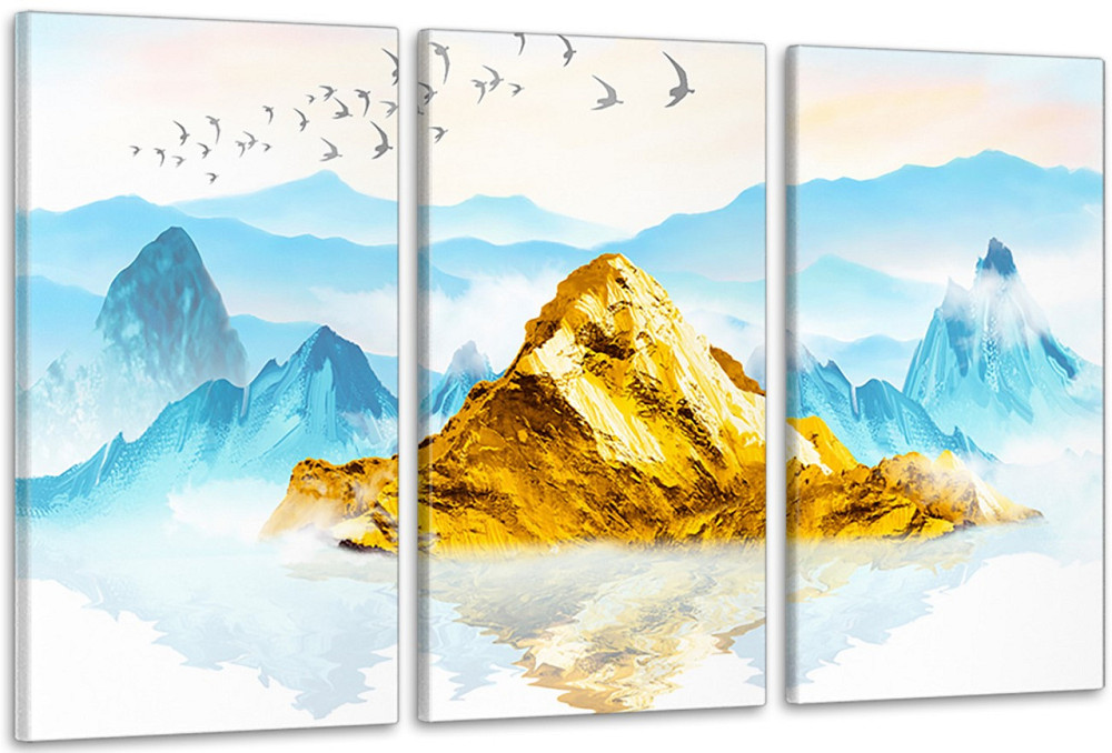 Модульная картина в гостиную / спальню  Золота гора  ART-193_3A Киев - изображение 1