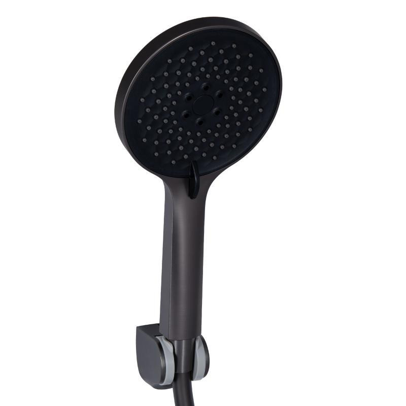 Змішувач для ванни Qtap Vlasta New з душовим гарнітуром QTVLA260GMB45645 графіт Київ - фото 4