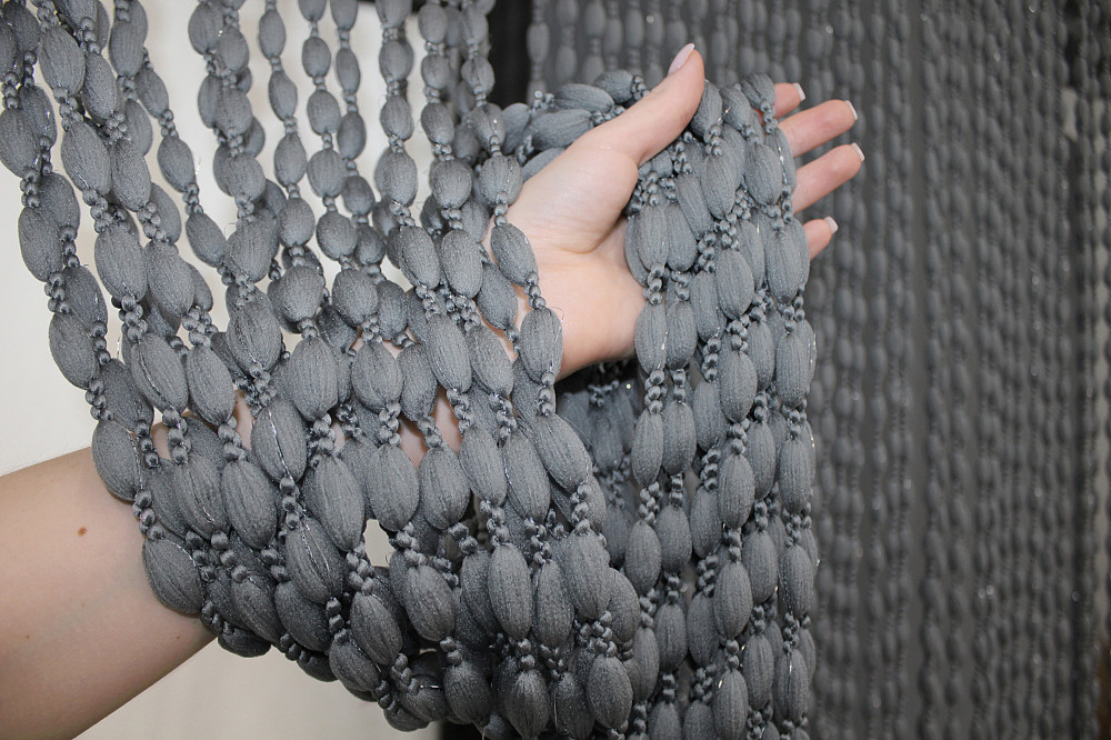 Штори-нитки "Шиніл" з люрексом Темно-сірий 300х300см 1 шт (61-040) Київ - фото 7