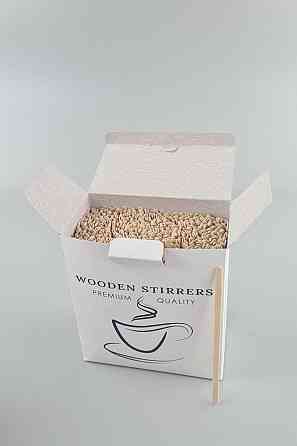Мішалка Дерев'яна для чаю і кави 14см 1000штук в коробці ( ЕКО) Харків
