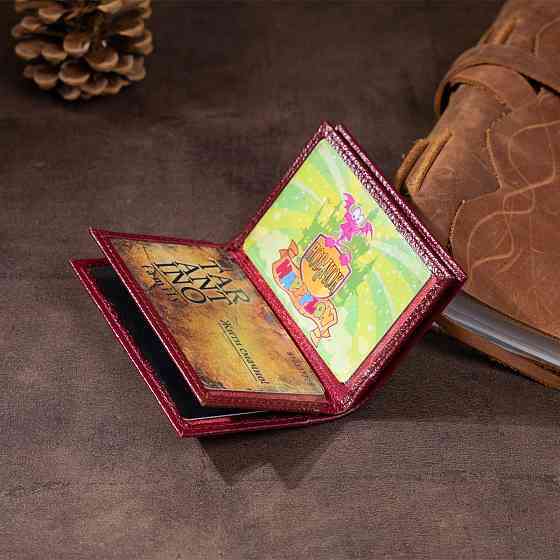 Візитниця-книжка ST Leather 19218 Бордова Київ