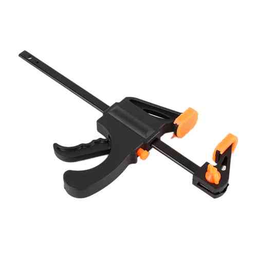 Струбцина F-образна триггерна швидкозажимна, розкриття 210 мм, надійний інструмент для фіксації деталей з дерева та металу Київ