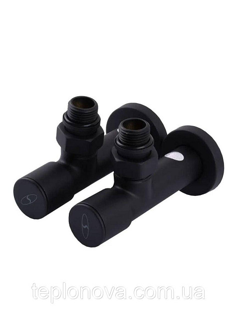 Крани для рушникосушки Чорні Solomon 1/2" Black Чернівці - фото 3