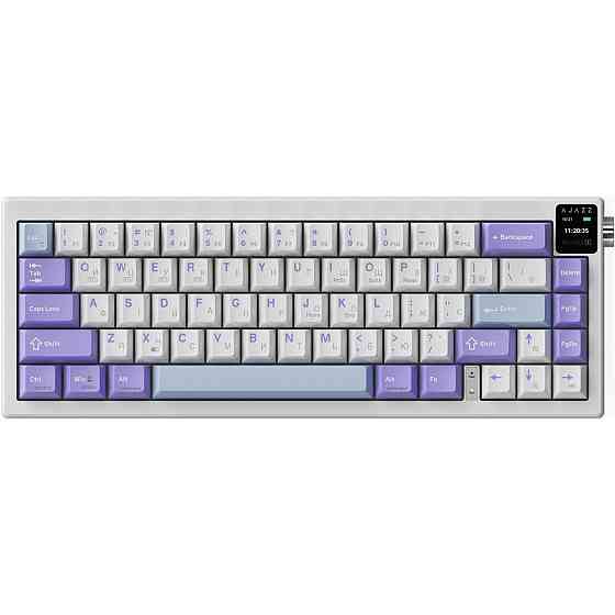 Клавіатура бездротова Ajazz AK650 Flying Fish Switch Purple (AK650-FF-PWB) ( білий, фіолетовий ) Харьков