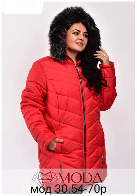 Модна жіноча зимова куртка великих розмірів.54-72р. Київ - фото 4