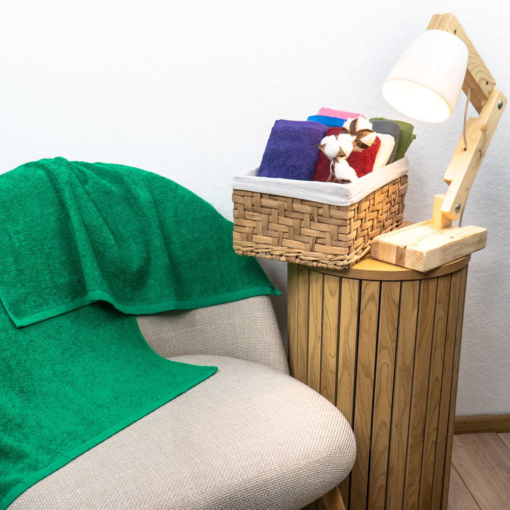 Махровий рушник для душу GM Textile 70х140см 400г/м2 (Зелений) Суми - фото 5