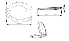 Сидіння для унітазу King Nova 2022N Харків - фото 7