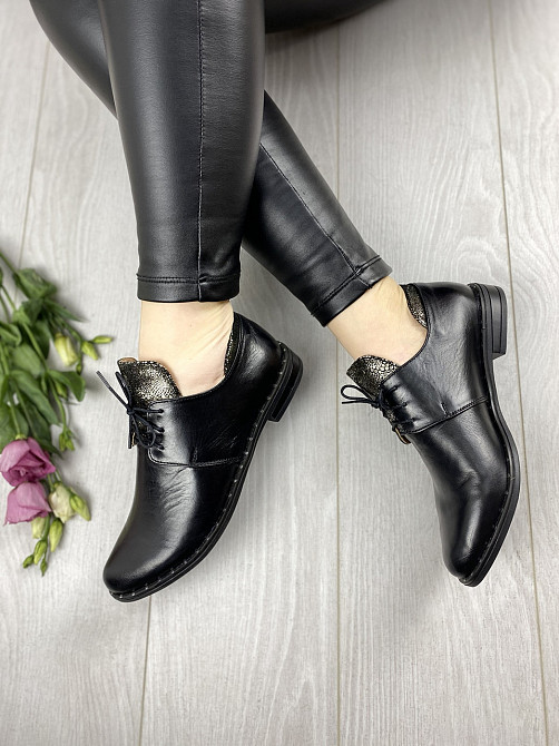 Vesna Туфлі жіночі VESNA 2429 чорні (весна-осінь, шкіра натуральна) (4152) лише 36р.та 37р. Коломия - фото 4