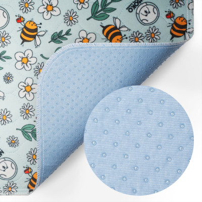 Пелюшки для собак MISOKO&amp;CO Багаторазова з бджолами 80х140 см 2 шт блакитна (HAINMSK70049) Вінниця - фото 2