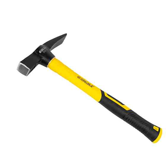 Молоток-кирка каменщика 450г фибергласовая ручка SIGMA (4313011) Ровно