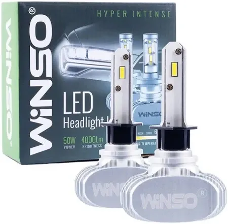 Світлодіодна лампа WINSO LED HB3 (9005), 12/24V, 50Вт, 5000Лм, 6500K, CSP3570 (794500) Ковель - фото 3