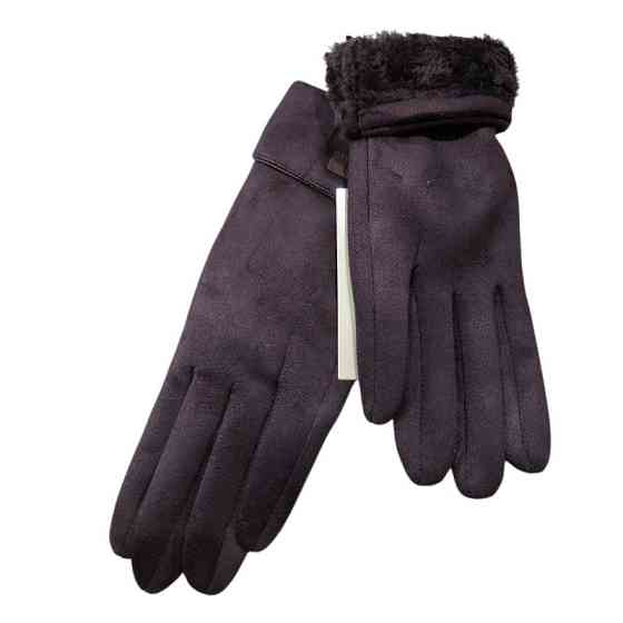 Рукавички сенсорні жіночі one size коричневий Київ